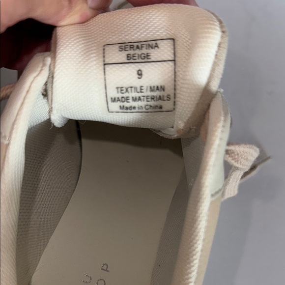 ShuShop Serafina Sneakers Beige and White Sneakers size 9 women’s NWOT - Picture 8 of 10